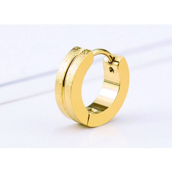 Round 14K Gold Womens Earrings Huggies Silver Huggie Style Hoops 14 K Jewelry